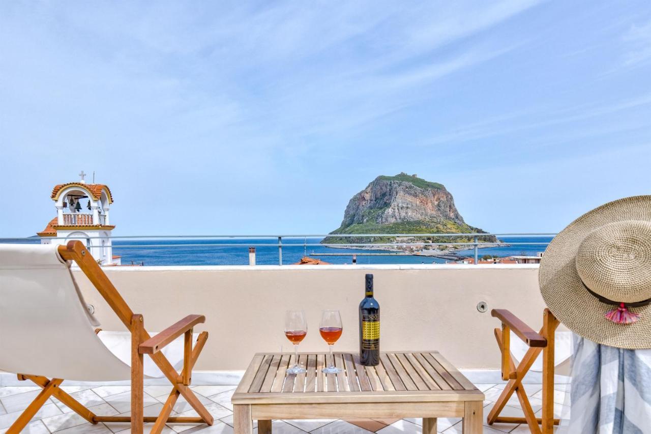 Monemvasia Modern Flat With Panoramic Sea View المظهر الخارجي الصورة