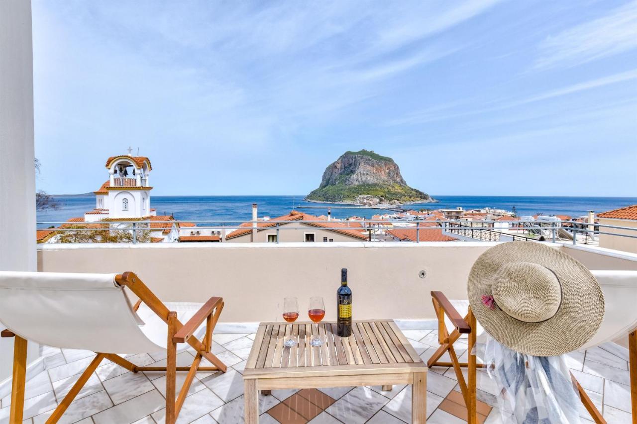 Monemvasia Modern Flat With Panoramic Sea View المظهر الخارجي الصورة