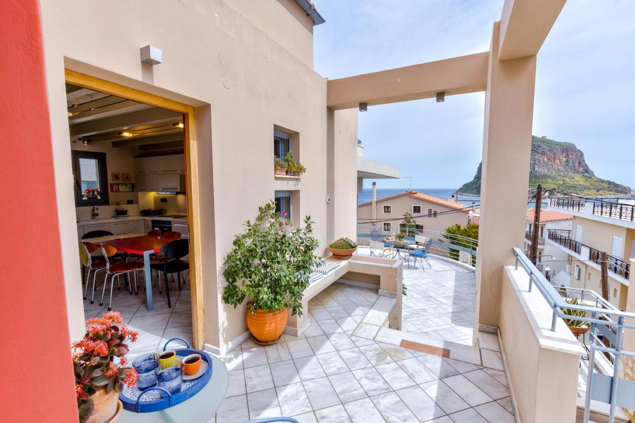 Monemvasia Modern Flat With Panoramic Sea View المظهر الخارجي الصورة